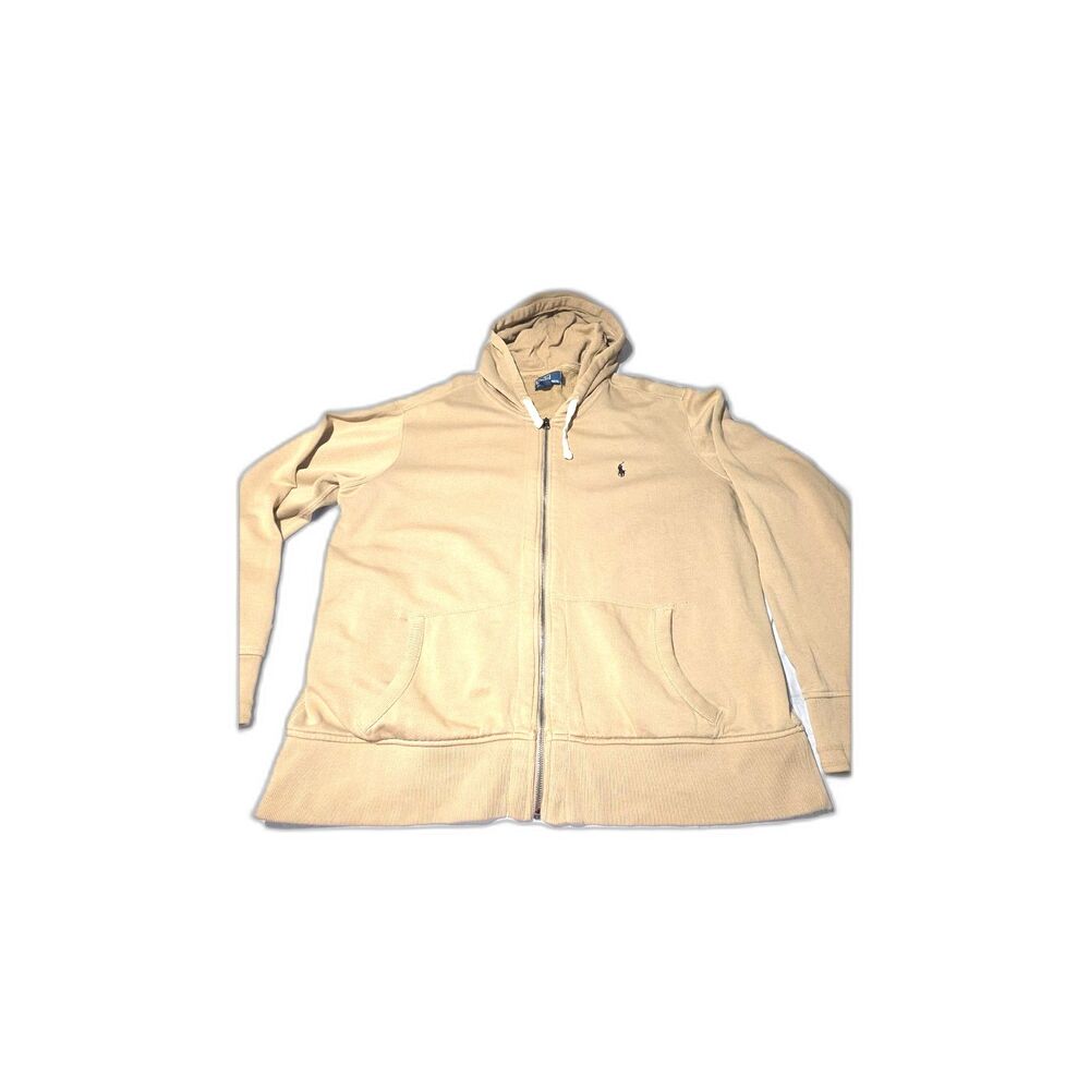 Polo Ralph Lauren Men's Full-Zip Hoodie (Tan/Beige), Size 2XL